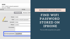 FIND WIFI PASSWORD STORED ON IPHONE