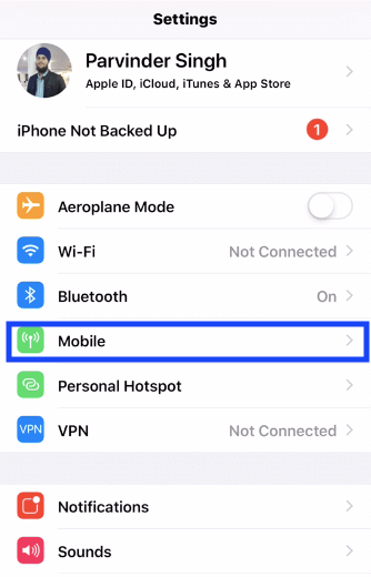 Turn off Wi-Fi assist to save iphone mobile data