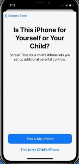 choose the appropriate setting for your child