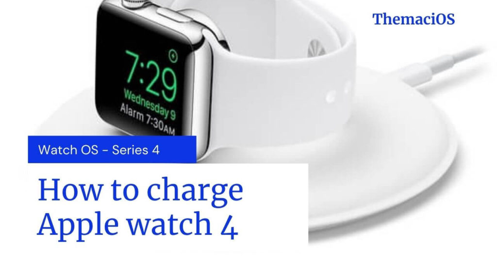 How to charge apple watch