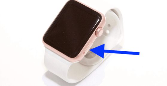 long press side button to restart apple watch