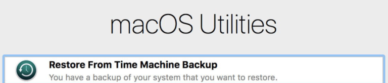 backup macbook in recovery mode