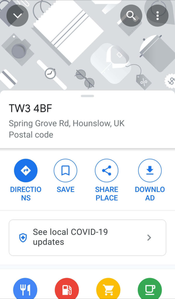 click on download maps on google maps