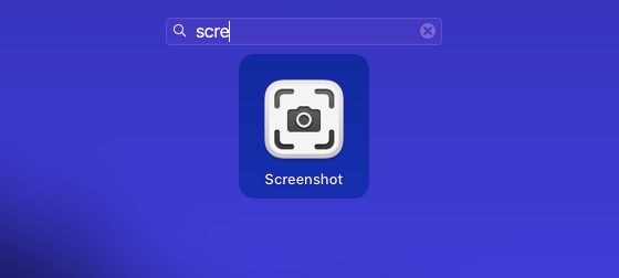 Open screenshot app on mac 