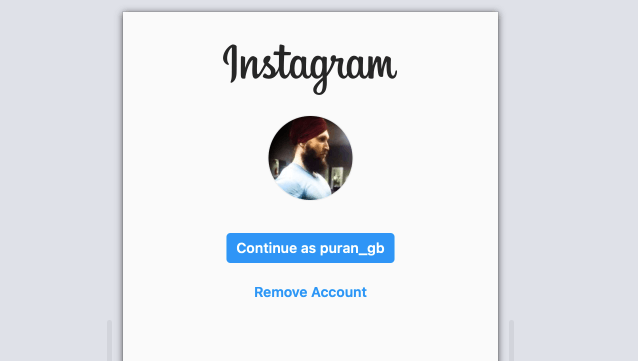 sign in to instagram to delete account