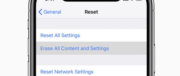 Restore factory settings iphone to delete virus and malware