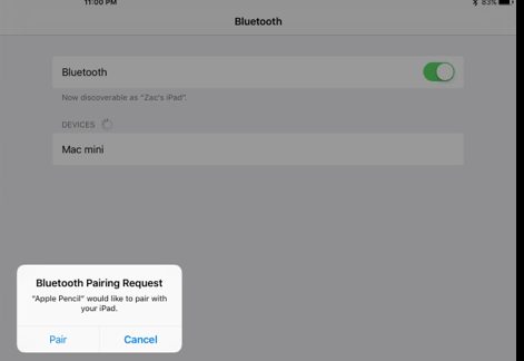 check bluetooth connection for apple pencil 2 not connecting