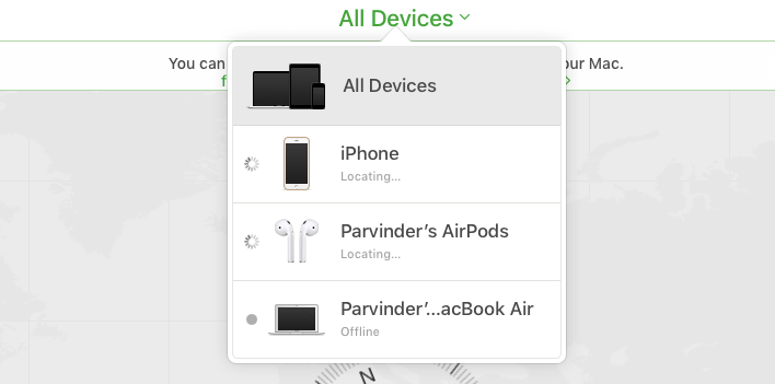 3 click on all devices in icloud on computer