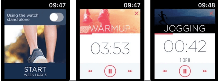 C25K Trainer running app for beginners on apple watch