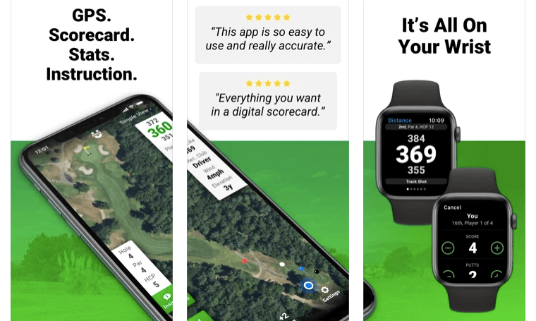 Golf distance discount app apple watch