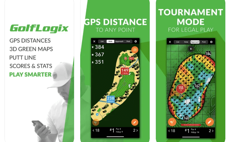 GolfLogix Golf GPS Putt Line golf app for apple watch