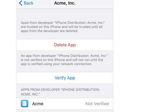 Tap Verify App.
