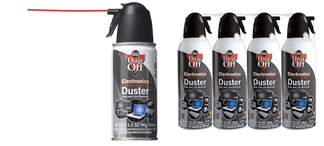 Use Compressed air to properly clean stuck lint or dirt