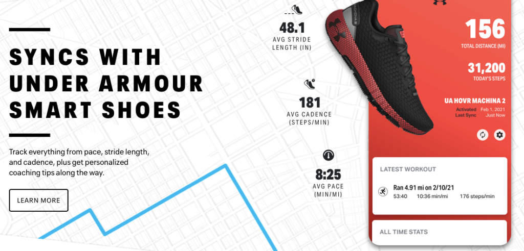 Under armour outlet step counter app