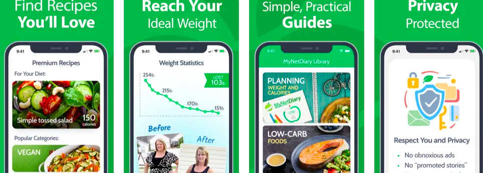 MyNetDiary Best free weight loss app