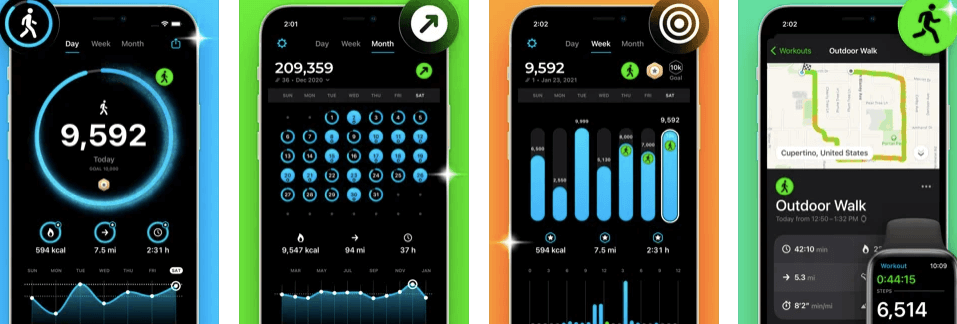 StepsApp Top rated Step Counter app for iPhone and Apple Watch