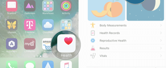 open health app iphone