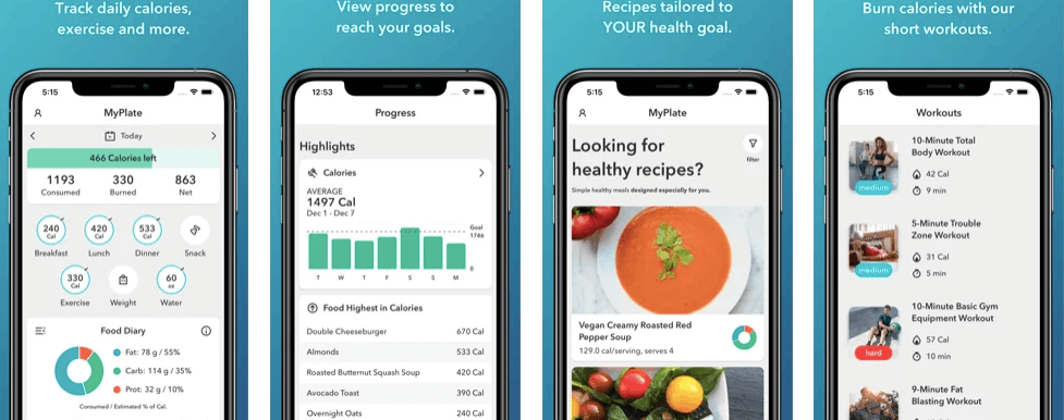 MyPlate - Free Calories, Macros & Recipes Tracker for iPhone