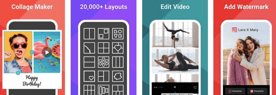 PhotoGrid Top Rated Free Video Collage Maker for iOS