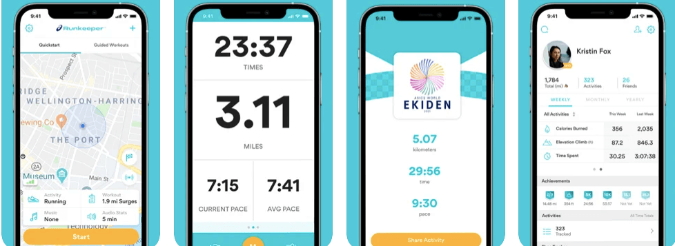 Runkeeper running app for training plans