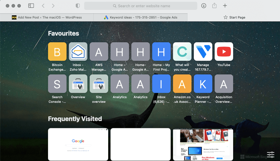 safari background is changed and set as new