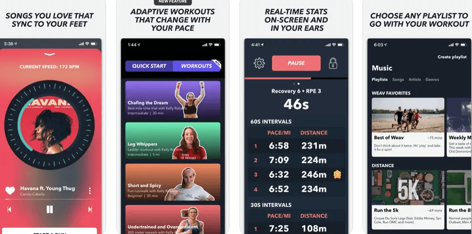 Weav Run - Best Music running app with curated playlists 