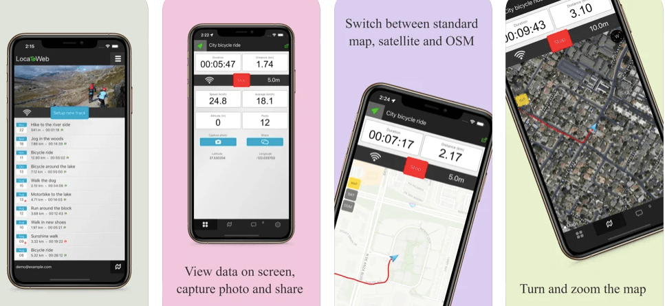 LocaToWeb Real time GPS tracking - iPhone Android