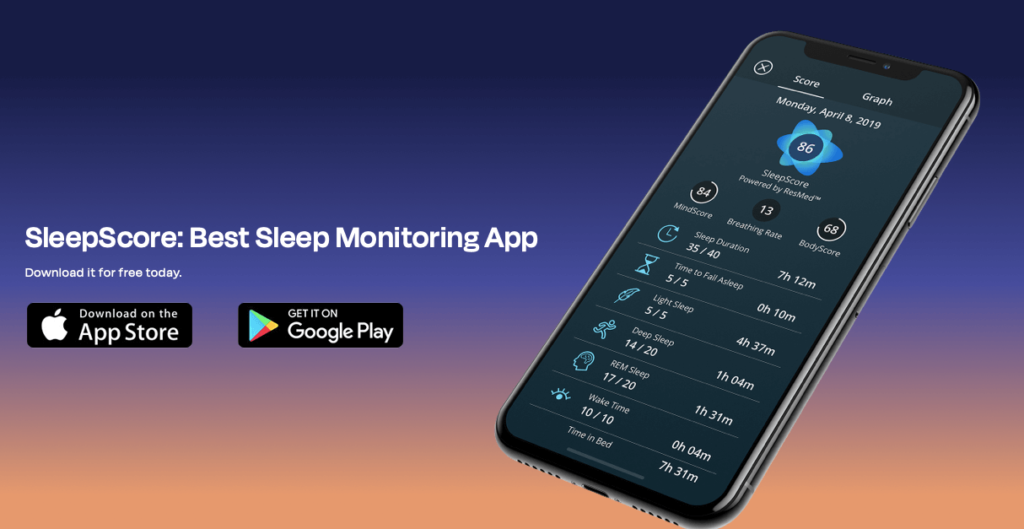 SleepScore App Review Apple Watch, iPhone Android