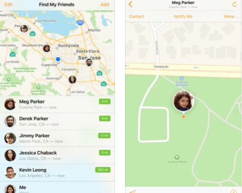Easily locate friends and family Location based notifications