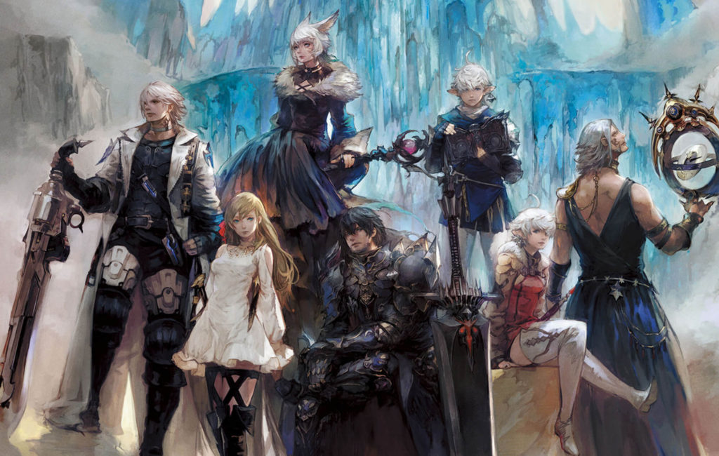 Final Fantasy XIV is an MMORPG that includes anime cutscenes and a main story quest.