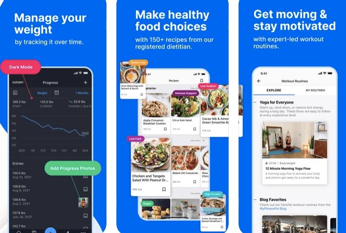 MyFitnessPal is one of the easiest calorie-counting and weight loss apps to use