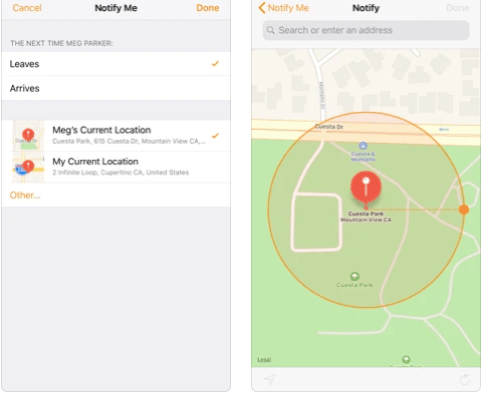 Share your location temporarily or permanently Quickly share your location with nearby friends using AirDrop
