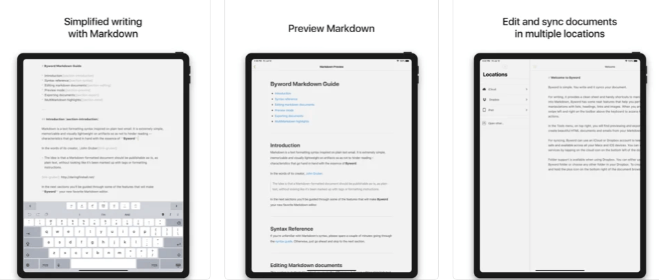 Byword Writing App for iPad makes writing easier on your iPhone and iPad