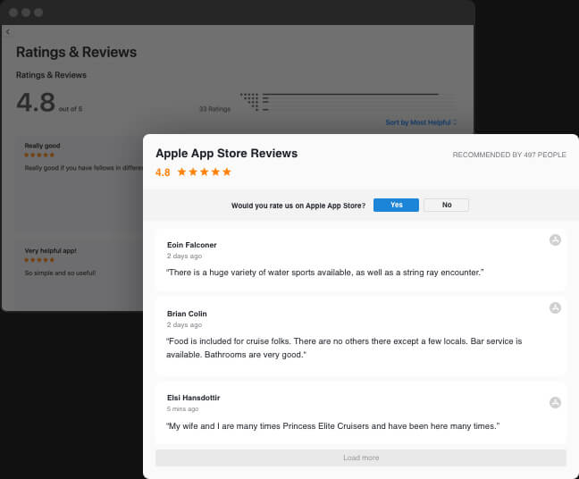 Check Apple's App Store reviews