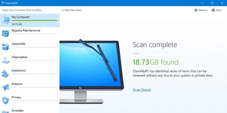 Cleanmypc is a program that cleans the registry. Game players should use this software to ensure their gaming computer is performing well enough to play games