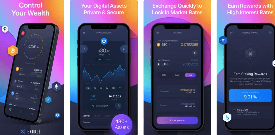 Exodus is an all-in-one application that combines the best features of a trading platform, a cryptocurrency wallet, and a payment service.