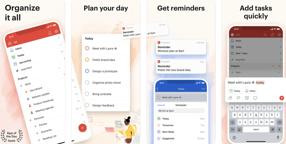 Todoist is a powerful, reliable task-project management app that is also very simple to use.