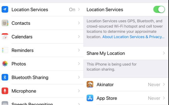 Turn Location Services and GPS off on your iPhone