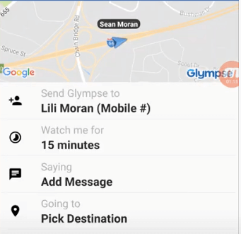You can set the timer for location sharing