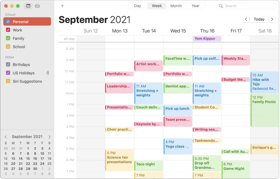 Apple Calendar for macOS - the best free calendar app for Apple users