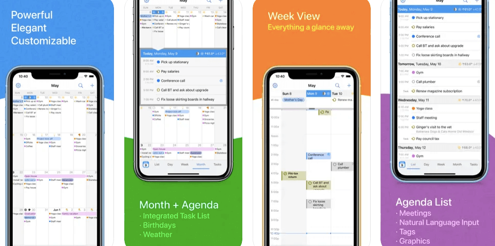 BusyCal - Flexible iPhone calendar app for managing busy schedules