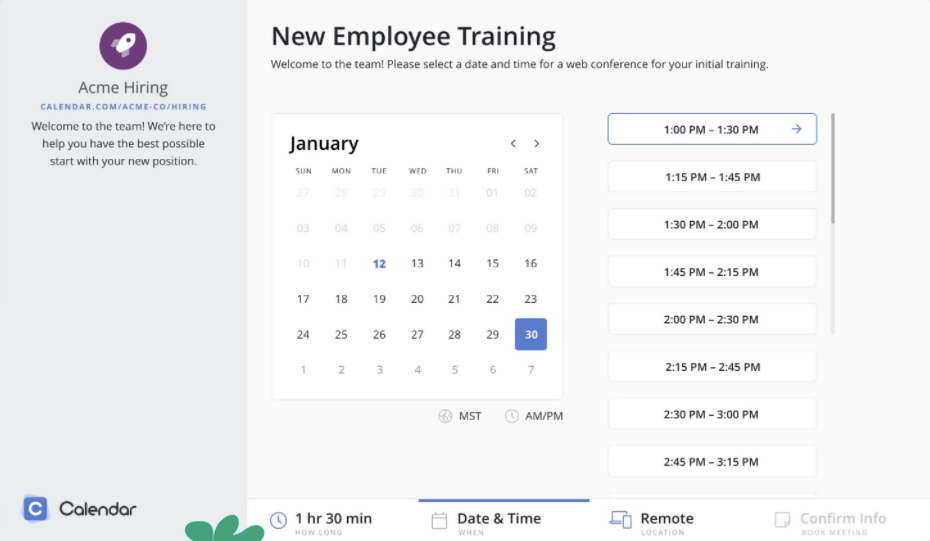 Calendar.com - Best Calendar for Users with Intelligent Scheduling