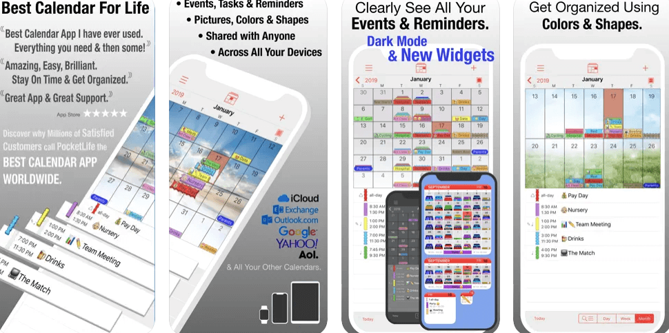 PocketLife Calendar - Best Calendar Organizer for iPhone