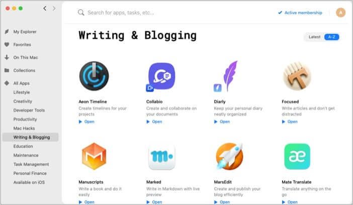Setapp Writing & Blogging apps