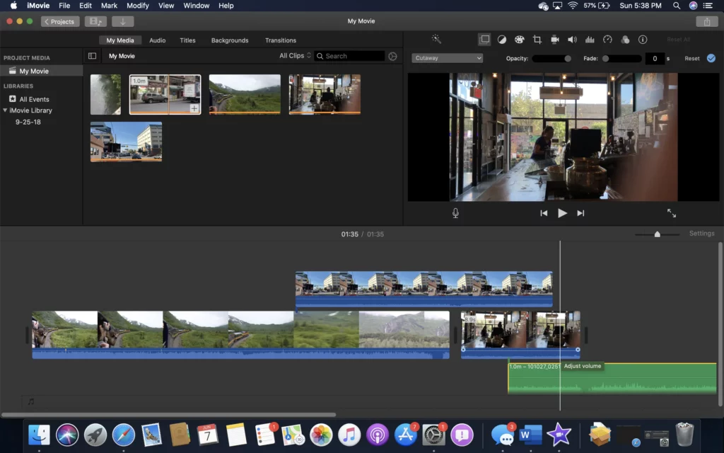 iMovie - Most Accessible Apple Video Editor