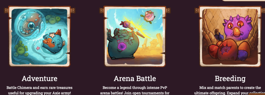 Battle Chimera and earn rare treasures useful for upgrading your Axie army!