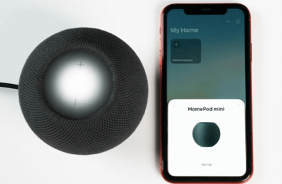 HomePod and iphone nearby